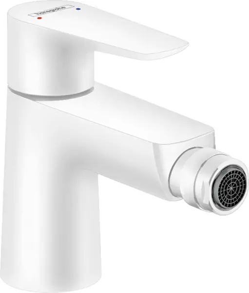 Смеситель для биде «Hansgrohe» Talis E 71720700 с донным клапаном белый матовый