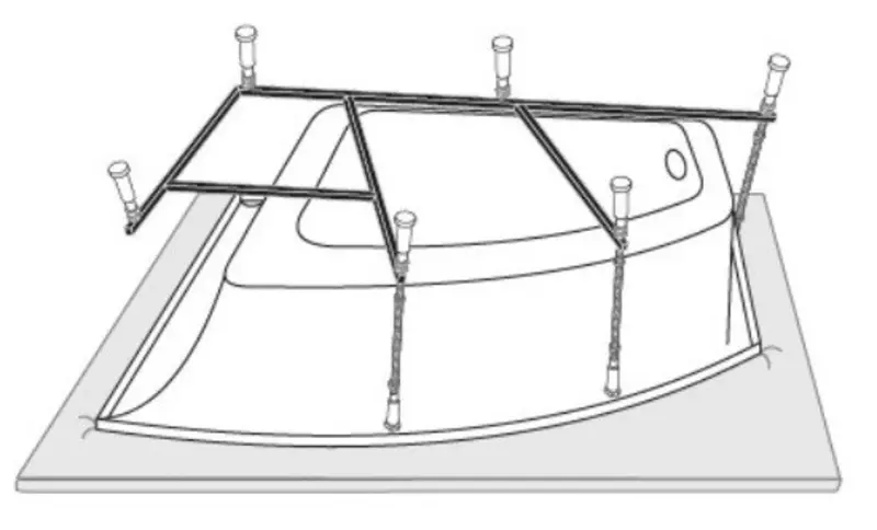 Каркас для ванны «Vagnerplast» Selena 160/100