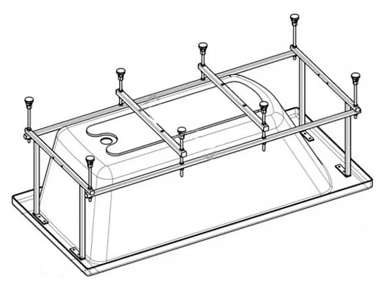 Каркас для ванны «Vagnerplast» 175/70