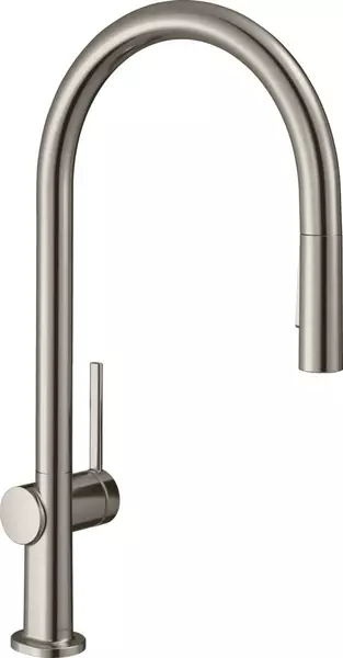 Смеситель для кухонной мойки «Hansgrohe» Talis M54 72801800 с выдвижным изливом сталь