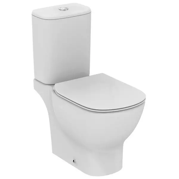 Унитаз компакт безободковый «Ideal Standard» Tesi AquaBlade  T008701/T356801 (T352701) белый с сиденьем дюропласт с микролифтом белое