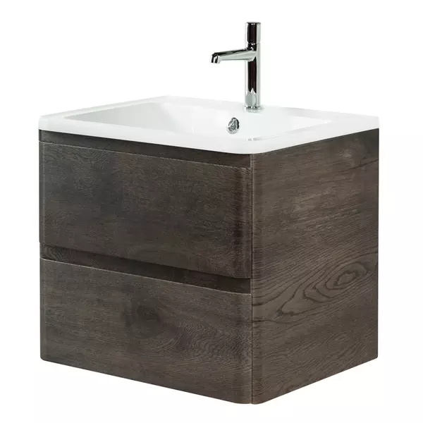 Тумба с раковиной «Belbagno» Albano 60 (BB600/455-LV-MR-ALR) подвесная Robere Nature Grigio