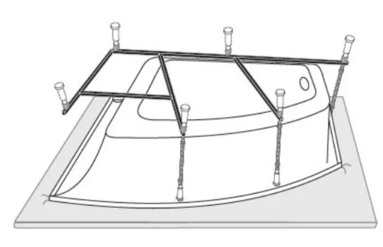 Каркас для ванны «Vagnerplast» 160/105