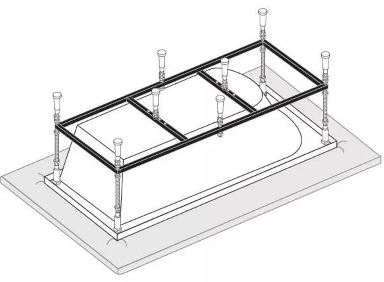 Каркас для ванны «Vagnerplast» 160/70-75