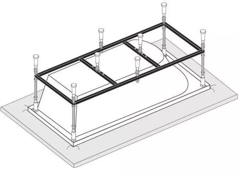Каркас для ванны «Vagnerplast» 180/90