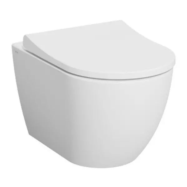 Подвесной унитаз безободковый «Vitra» Mia Round SmoothFlush 7510B003-0075 (110-003-019) белый с сиденьем дюропласт с микролифтом белое