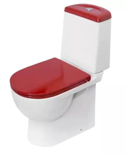 Унитаз компакт «Sanita Luxe» Best Color Red WC.CC/Best/2-DM/RED.G/S1 красный с сиденьем дюропласт с микролифтом красное