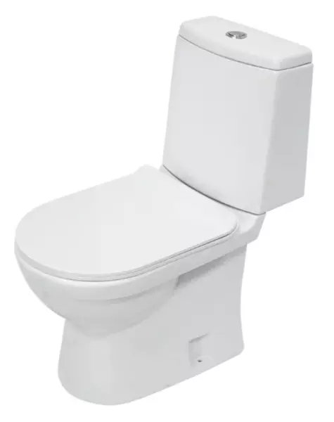 Унитаз компакт «Sanita Luxe» Next Slim WC.CC/Next/2-SlimDM/WHT.G/S1 белый с сиденьем дюропласт с микролифтом белое