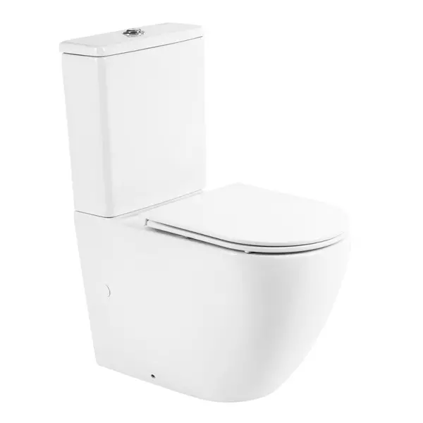 Унитаз компакт безободковый «Belbagno» BB2141T/BB2141CP-TOR (BB105SC) белый с сиденьем дюропласт с микролифтом белое