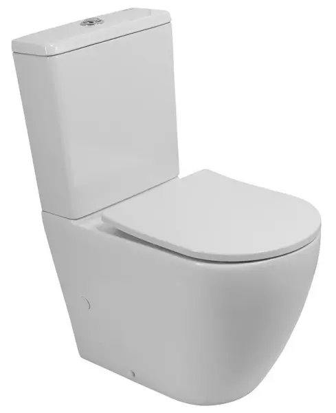 Унитаз компакт безободковый «Belbagno» BB2141T/BB2141CP-TOR (BB2031SC) белый с сиденьем дюропласт с микролифтом белое