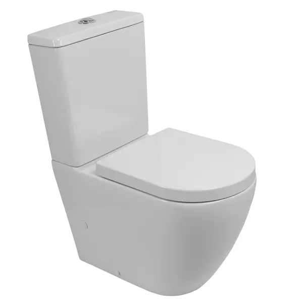 Унитаз компакт безободковый «Belbagno» BB2141T/BB2141CP-TOR (BB051SC) белый с сиденьем дюропласт с микролифтом белое