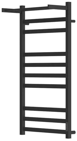 Электрический полотенцесушитель «Point» Меркурий PN83840PB П9 40/100 чёрный с полкой правый