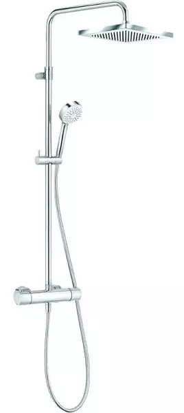 Душевая система «Kludi» Logo Dual Shower System 680980500 с термостатом хром