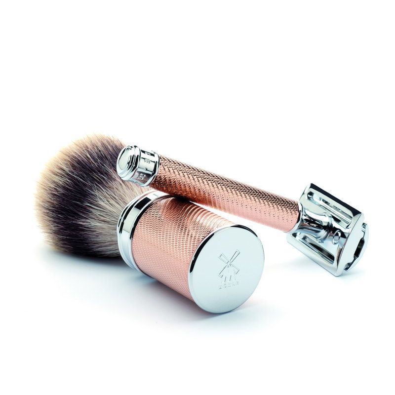 Т-образная бритва MUEHLE TRADITIONAL, розовое золото, closed comb