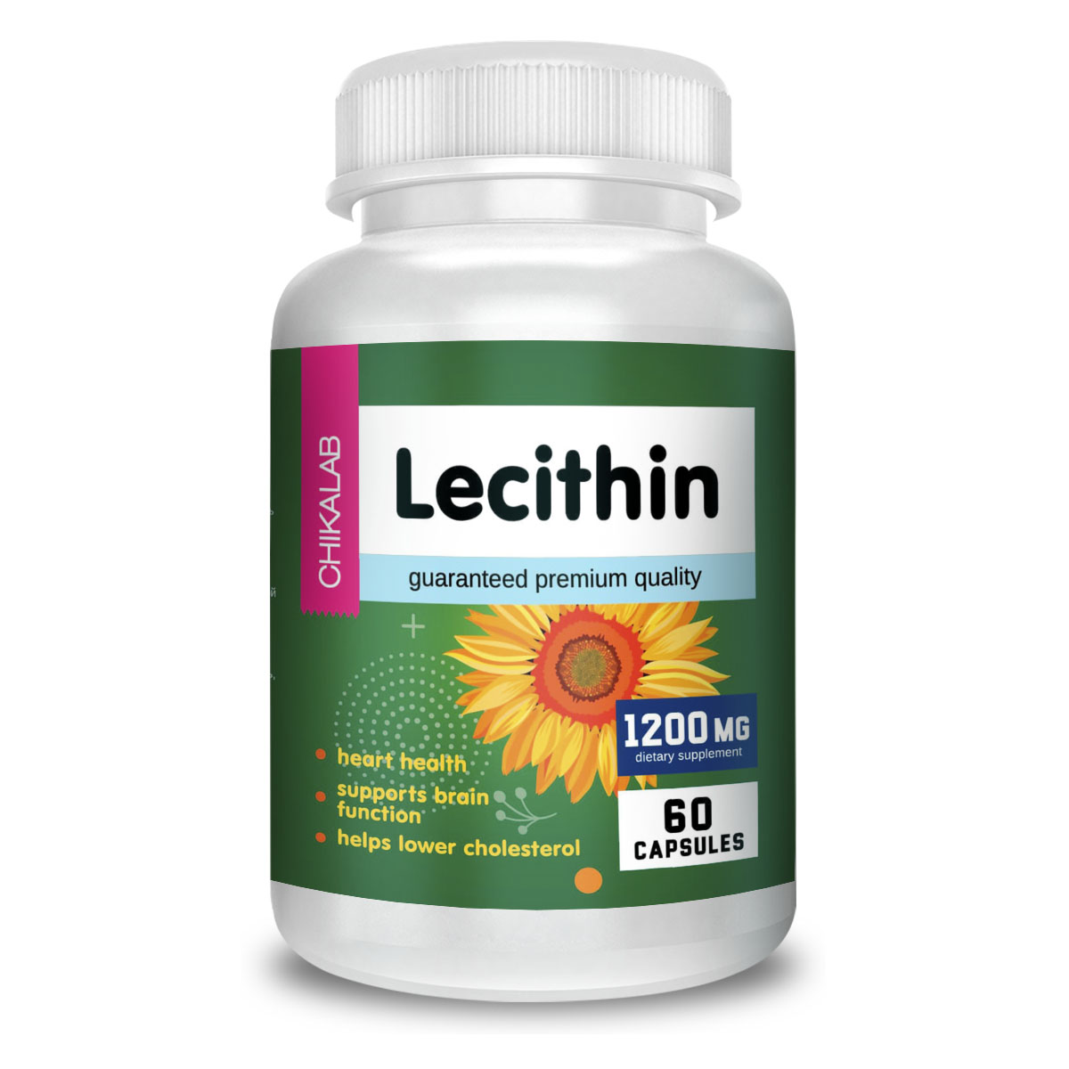 Витамины и минералы - Лецитин подсолнечника, 60 кап.