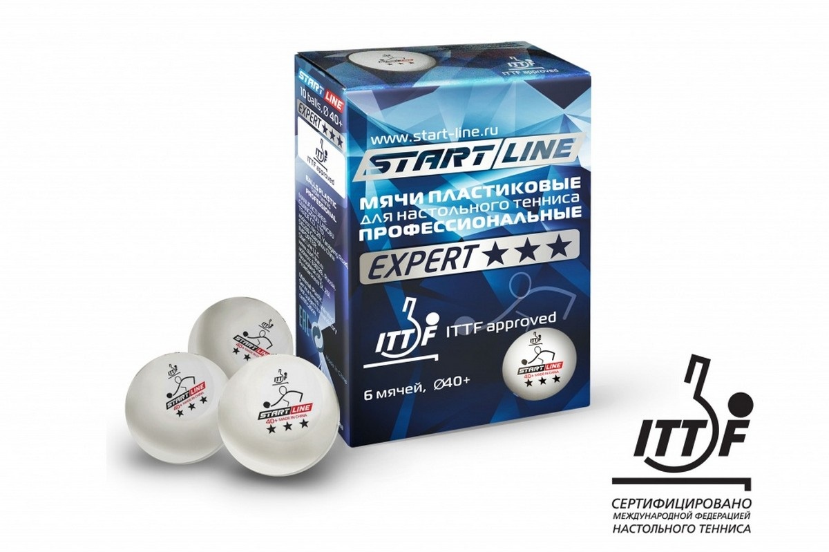   Дом Спорта Мячи для настольного тенниса Start Line Expert 3* 6 шт 8335