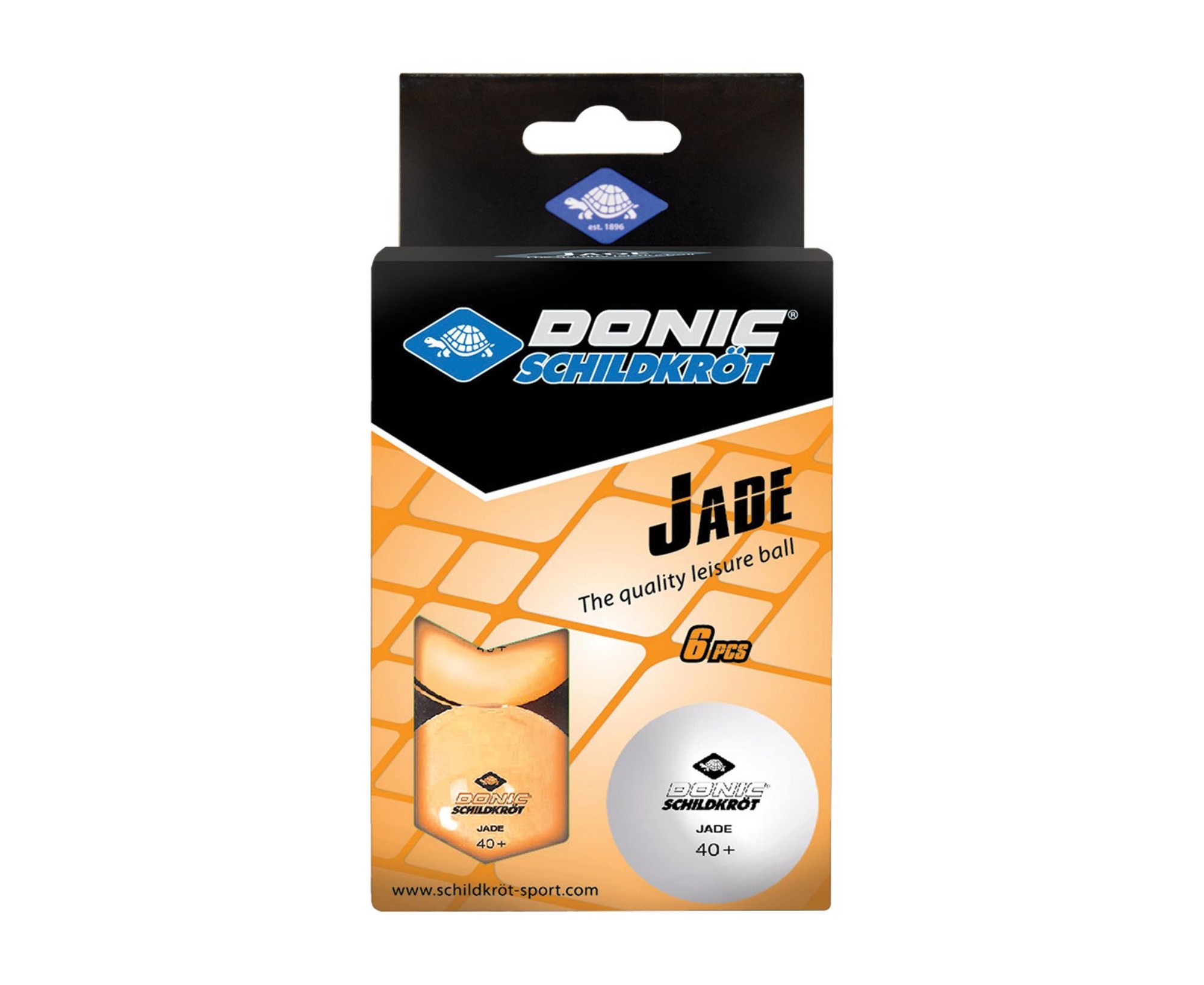   Дом Спорта Мячики для настольного тенниса Donic Jade 40+, 6 штук 618378 оранжевый
