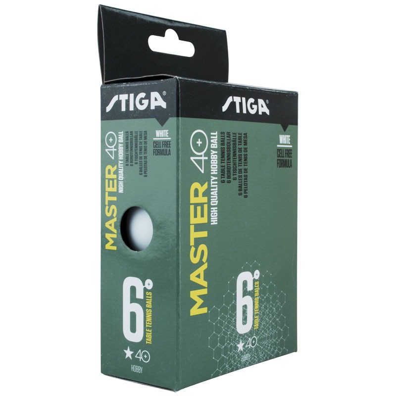 Мячи для настольного тенниса 6 шт. Stiga Master ABS 1* 1111-2410-06