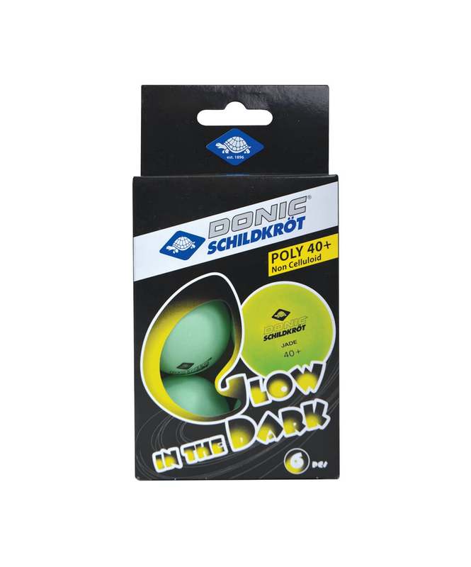  Мяч для настольного тенниса Donic Glow in the dark, 6 шт.