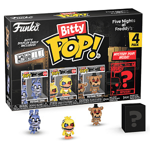 Фигурка Funko Bitty POP: Five Nights At Freddy`s – Bonnie + Nightmare Chika + Nightmare Freddy + Mystery [1 of 4] (73047) (1 шт, в ассортименте)