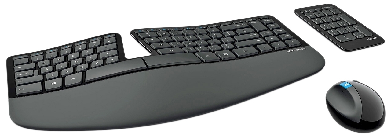 Комплекты клавиатуры и мыши  iCover Microsoft Sculpt Ergonomic Desktop (L3V-00017) - беспроводные клавиатура и мышь (Black)