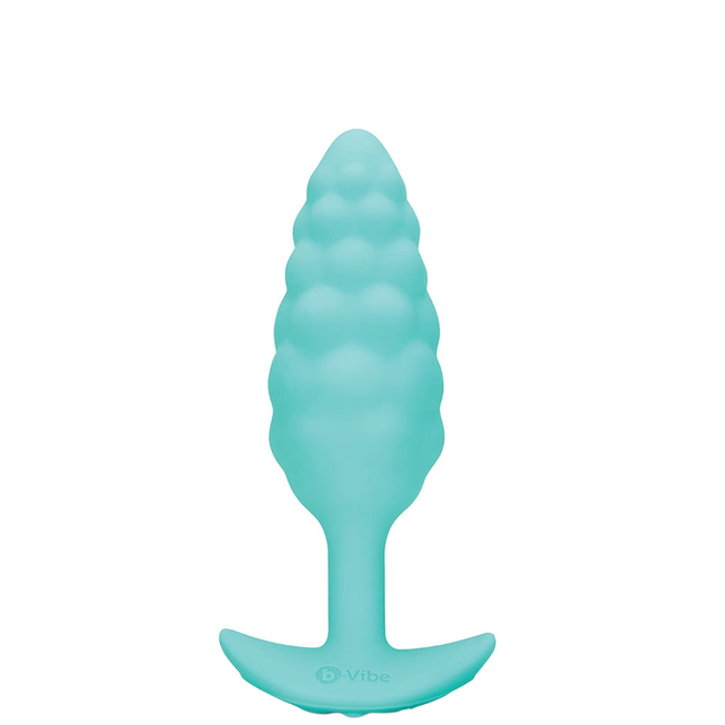 С вибрацией  IntimShop Анальная вибропробка b-Vibe Bump для ношения, бирюзовая