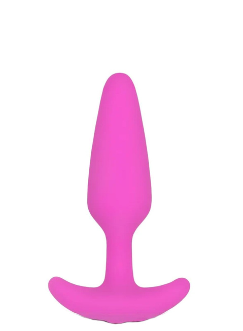 С вибрацией  IntimShop Анальная вибропробка Gvibe Gplug XS, розовый
