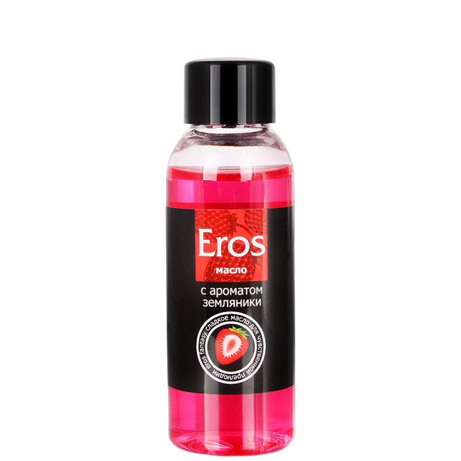 Лосьоны/Гели  IntimShop Согревающий массажный гель Bioritm Eros Fantasy Земляника, 50 мл