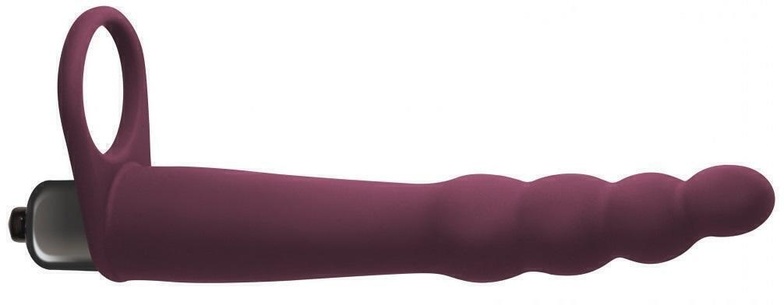  Вибронасадка для двойного проникновения Lola Toys Pure Passion Bramble, бордовая
