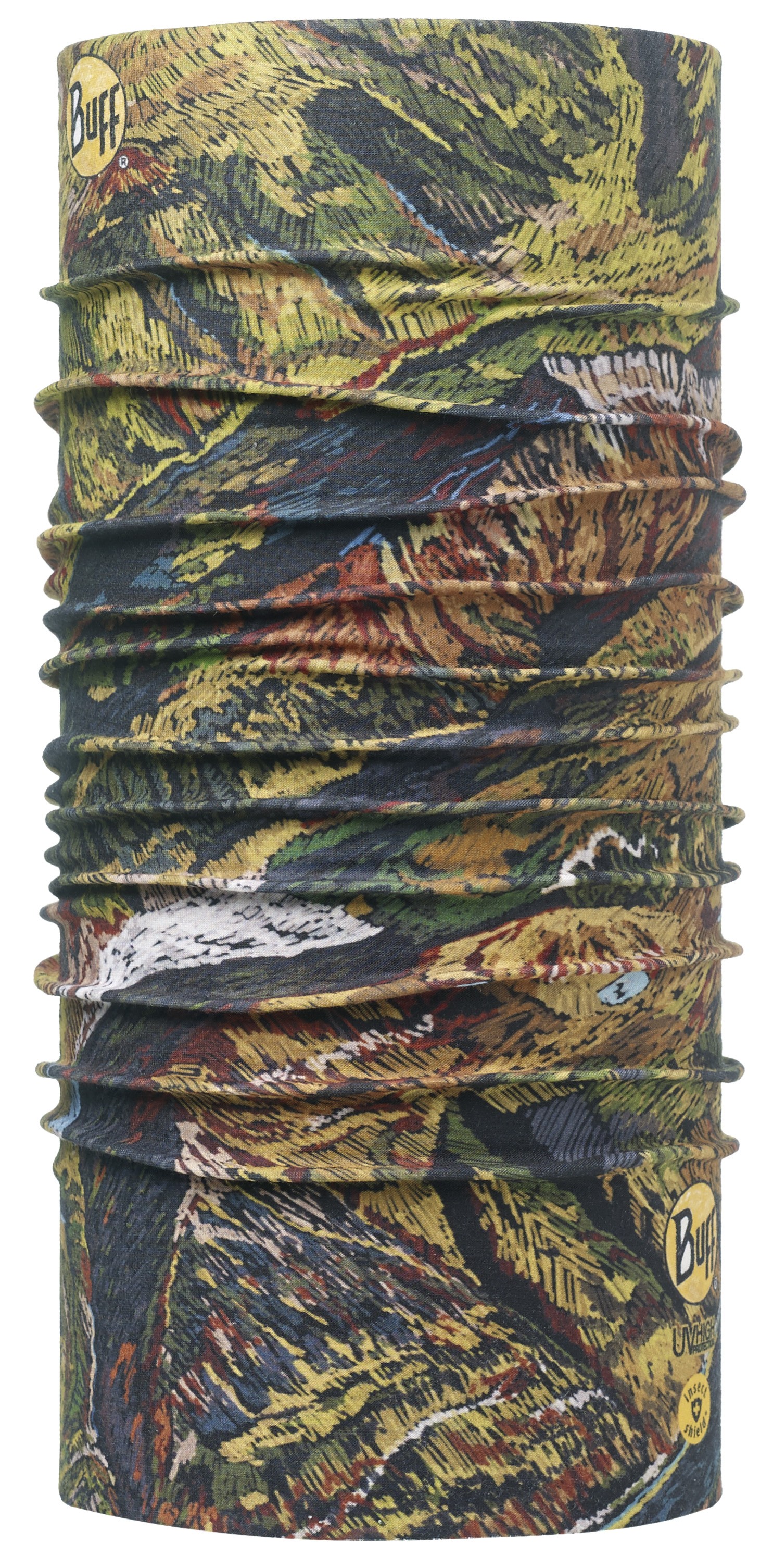 Бандана Buff High Uv Protection Buffwith Insect Shield Insect Shield Buff Hill Military