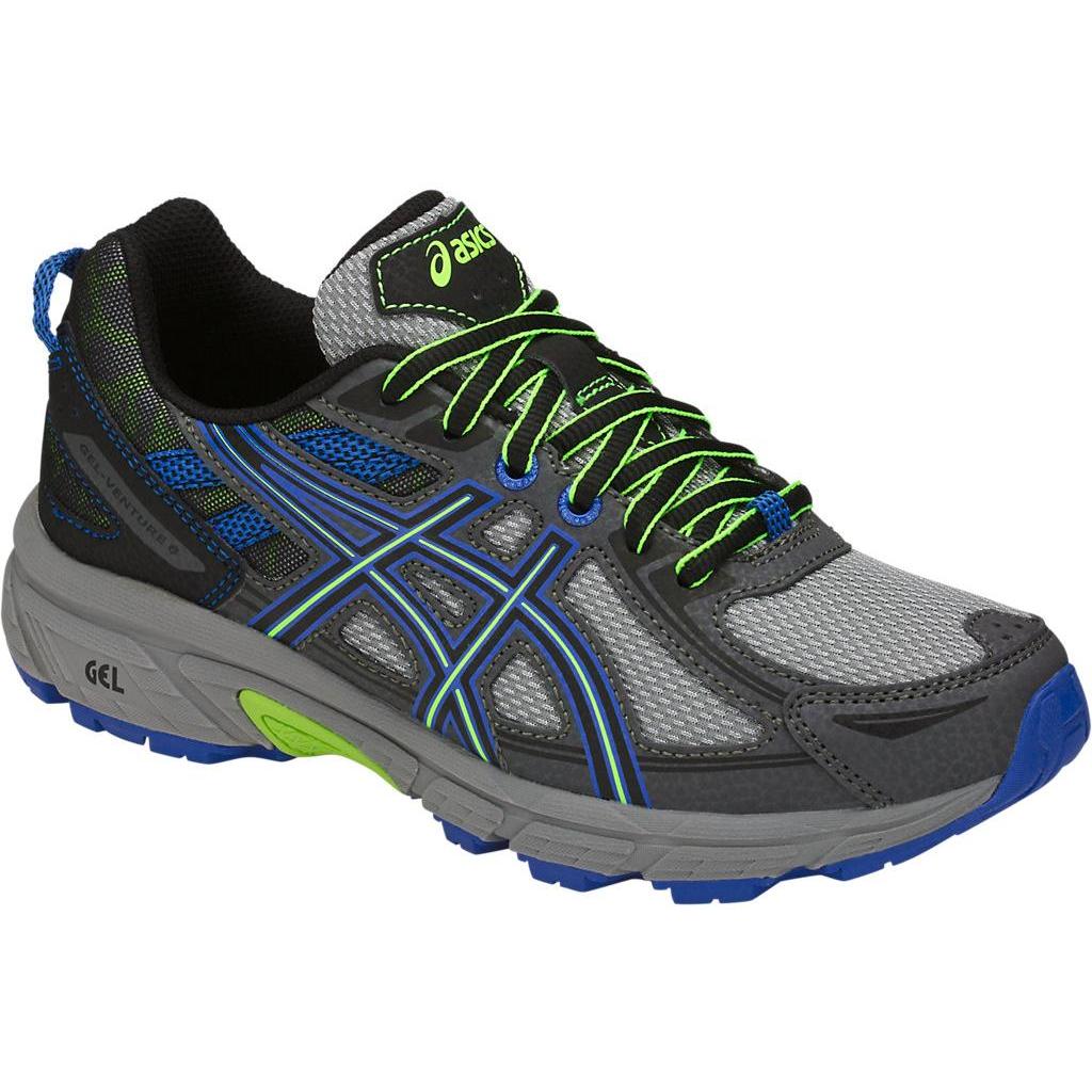 Кроссовки Детские Asics 2018 Gel-Venture 6 Gs Grey/black/blue