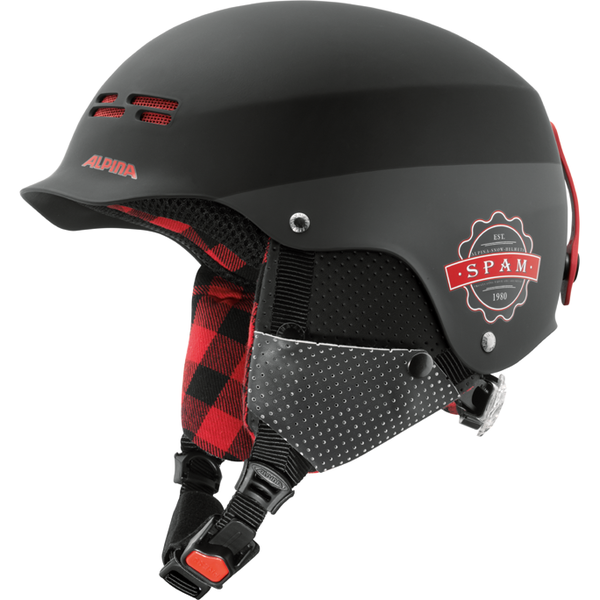 Зимний Шлем Alpina Spam Cap Jr Black-Lumberjack Matt