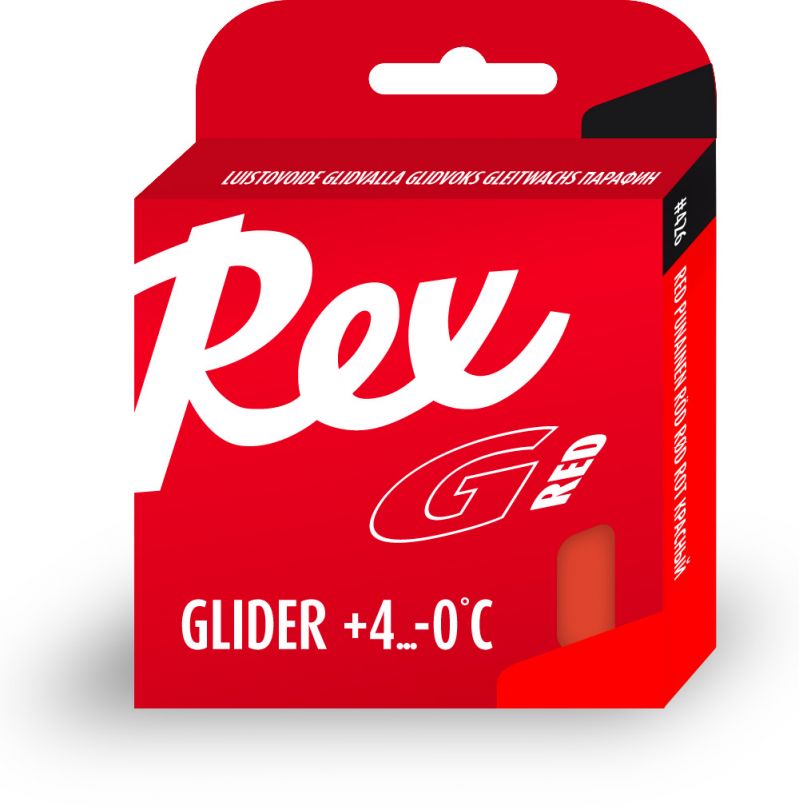Мази и парафины Безфтористый Парафин Rex 2016-17 Glider Red