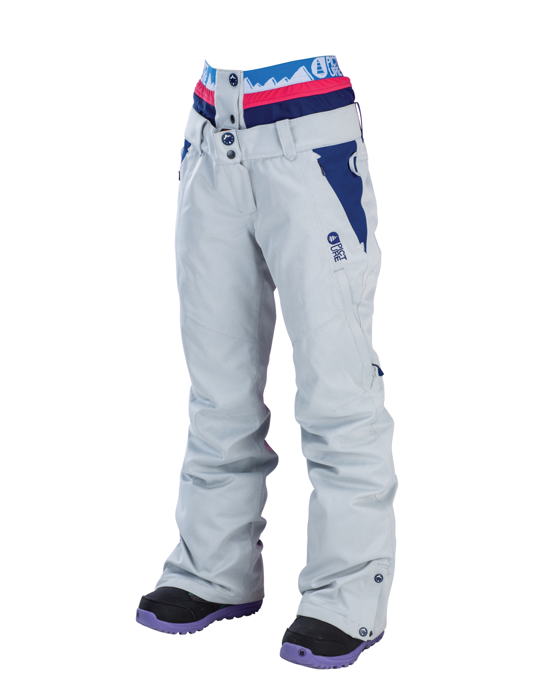 Одежда сноубордическая Брюки Сноубордические Picture Organic 2015-16 Cooler Dark Blue White Stripe