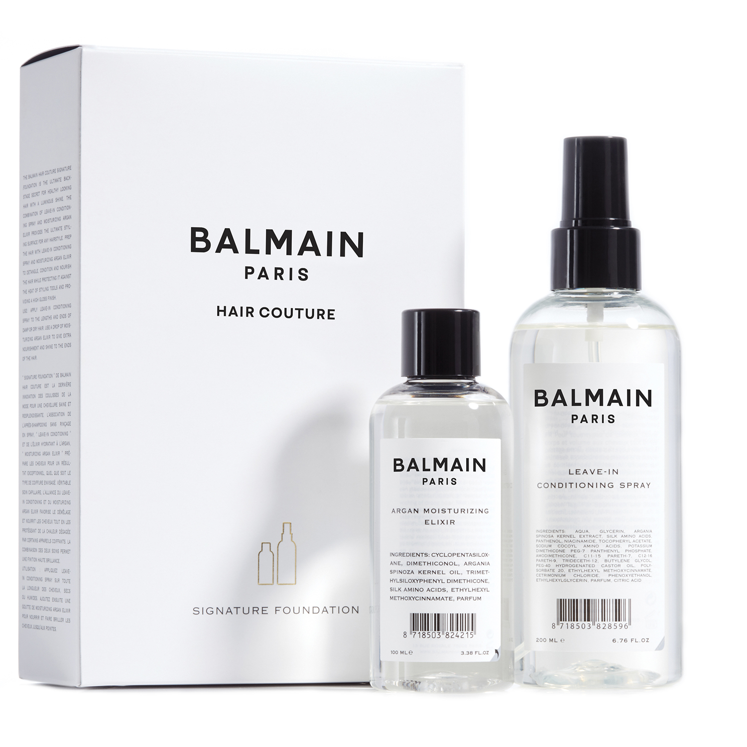 Набор для волос с аргановым маслом (Signature Foundation) Balmain