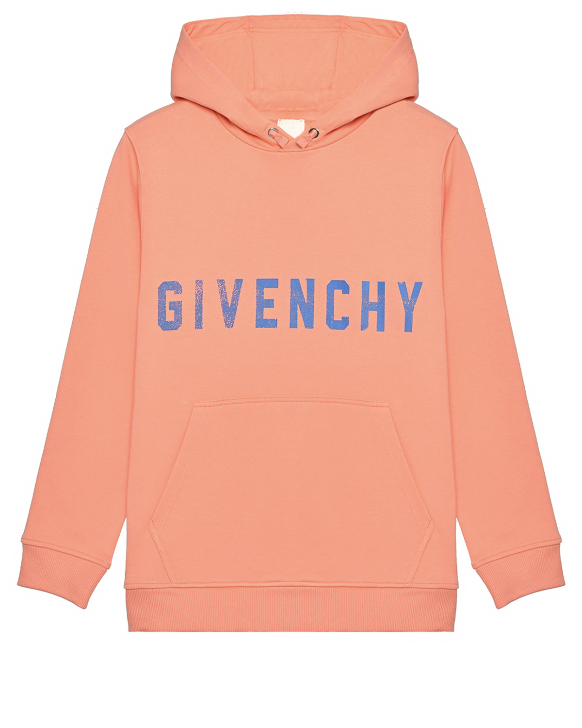 Толстовка-худи с логотипом на груди, оранжевая Givenchy