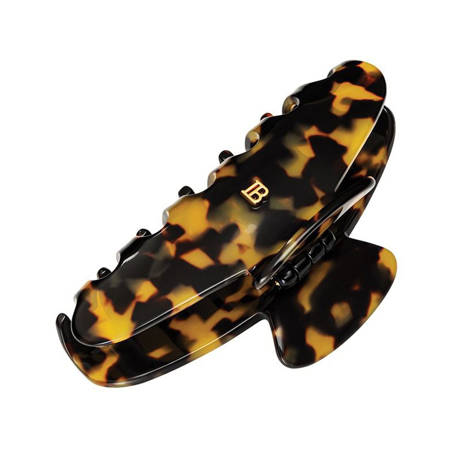 Краб леопардовый, L (Pince à cheveux Large Tortoise Shell) Balmain