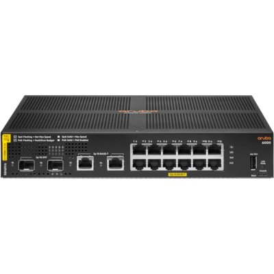 HPE Aruba 6000 12G Class4 PoE 2G/2SFP