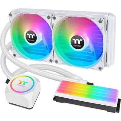   KNS Thermaltake Floe RC240 CPU&Memory AIO Liquid Cooler Snow Edition