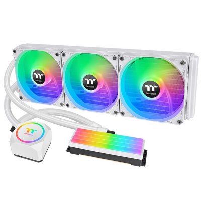   KNS Thermaltake Floe RC360 CPU&Memory AIO Liquid Cooler Snow Edition