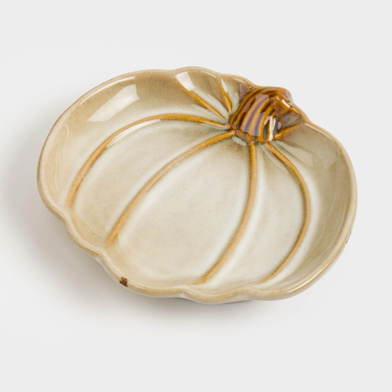   Kuchenland Блюдо, 15х16 см, керамика, молочно-коричневое, Тыква, Pumpkin velir