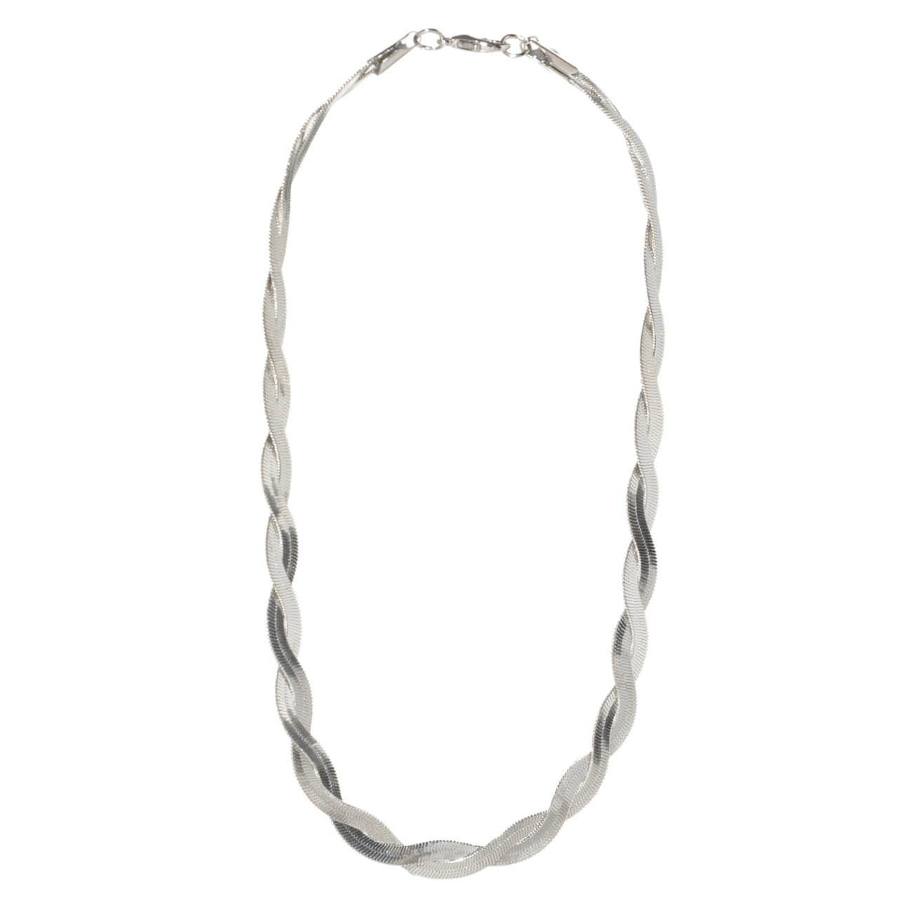 (S)Цепочка, 47 см, двойная, металл, серебристая, Jewelry