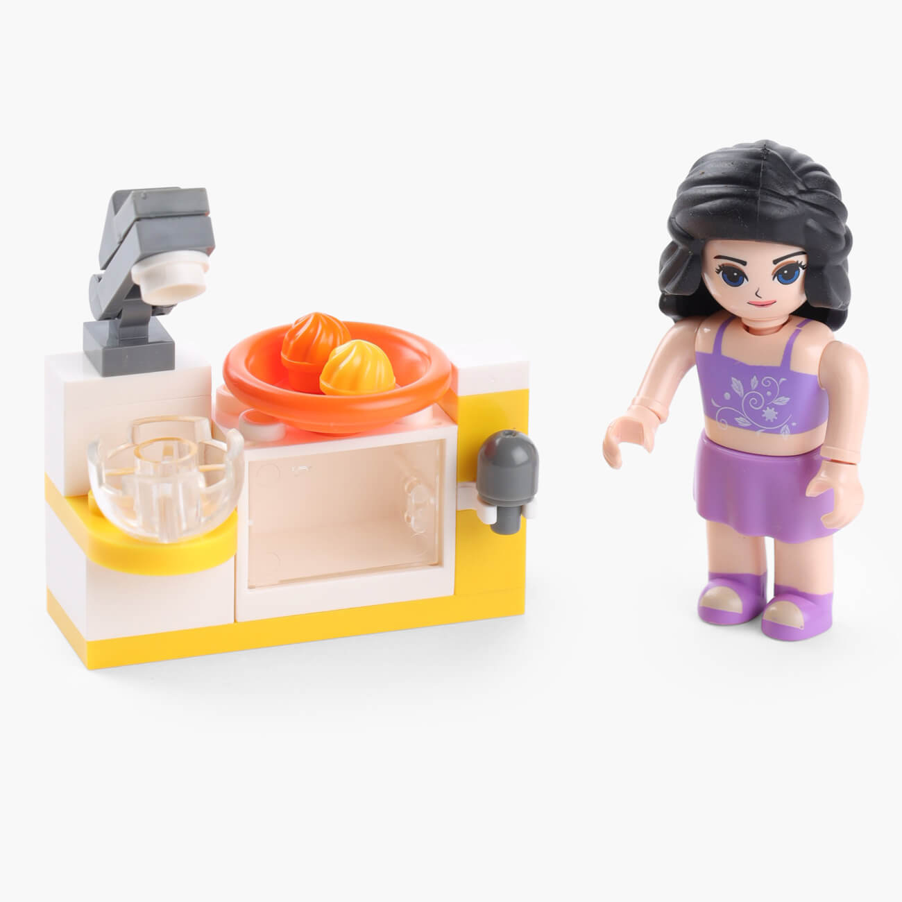 (S)Конструктор, 11 см, в яйце, пластик, Кухня для куклы, Hobby kids