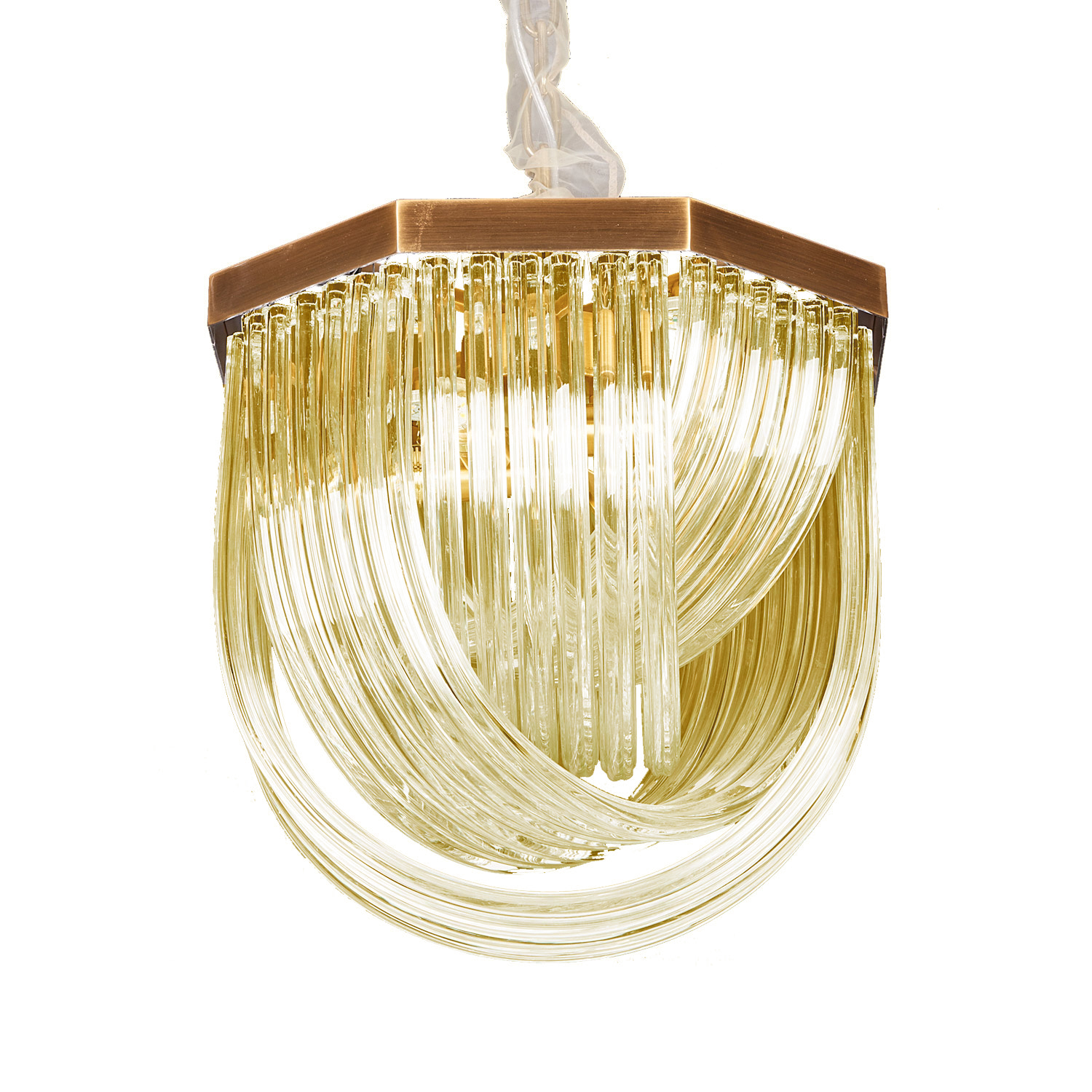 Подвесная люстра Delight Collection Murano Glass A001-400 L4 brass/amb