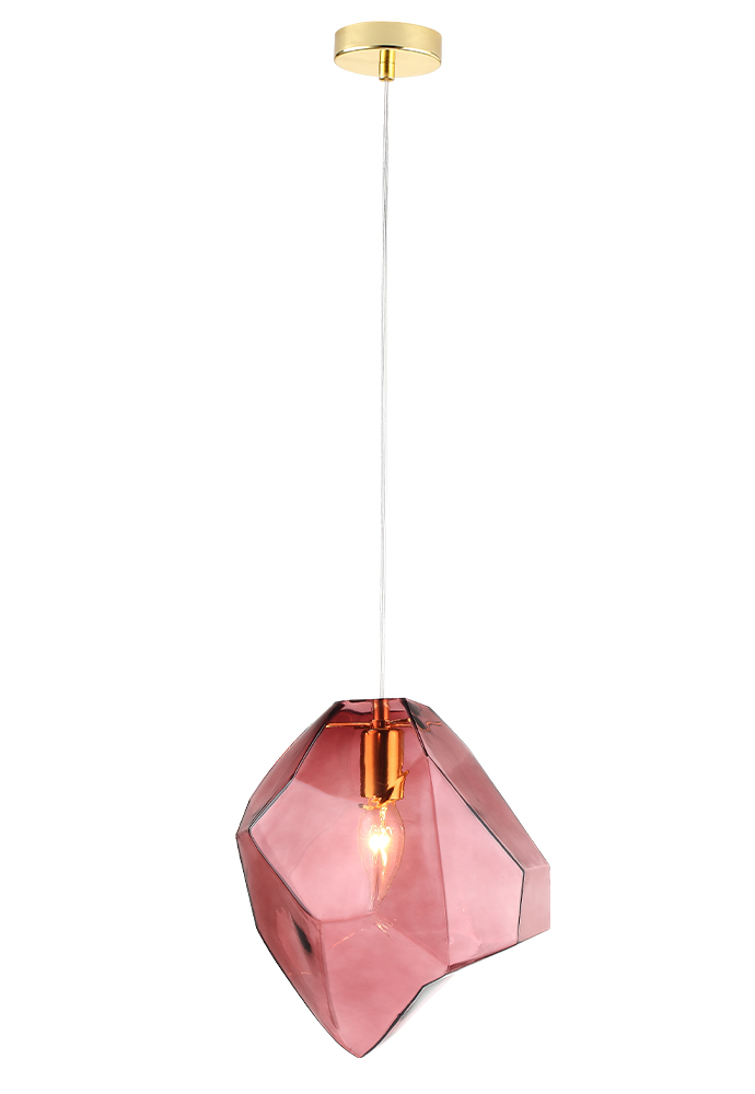 Подвесные светильники  Маркет Света Светильник подвесной Crystal Lux Nuestro NUESTRO SP1 GOLD/PINK