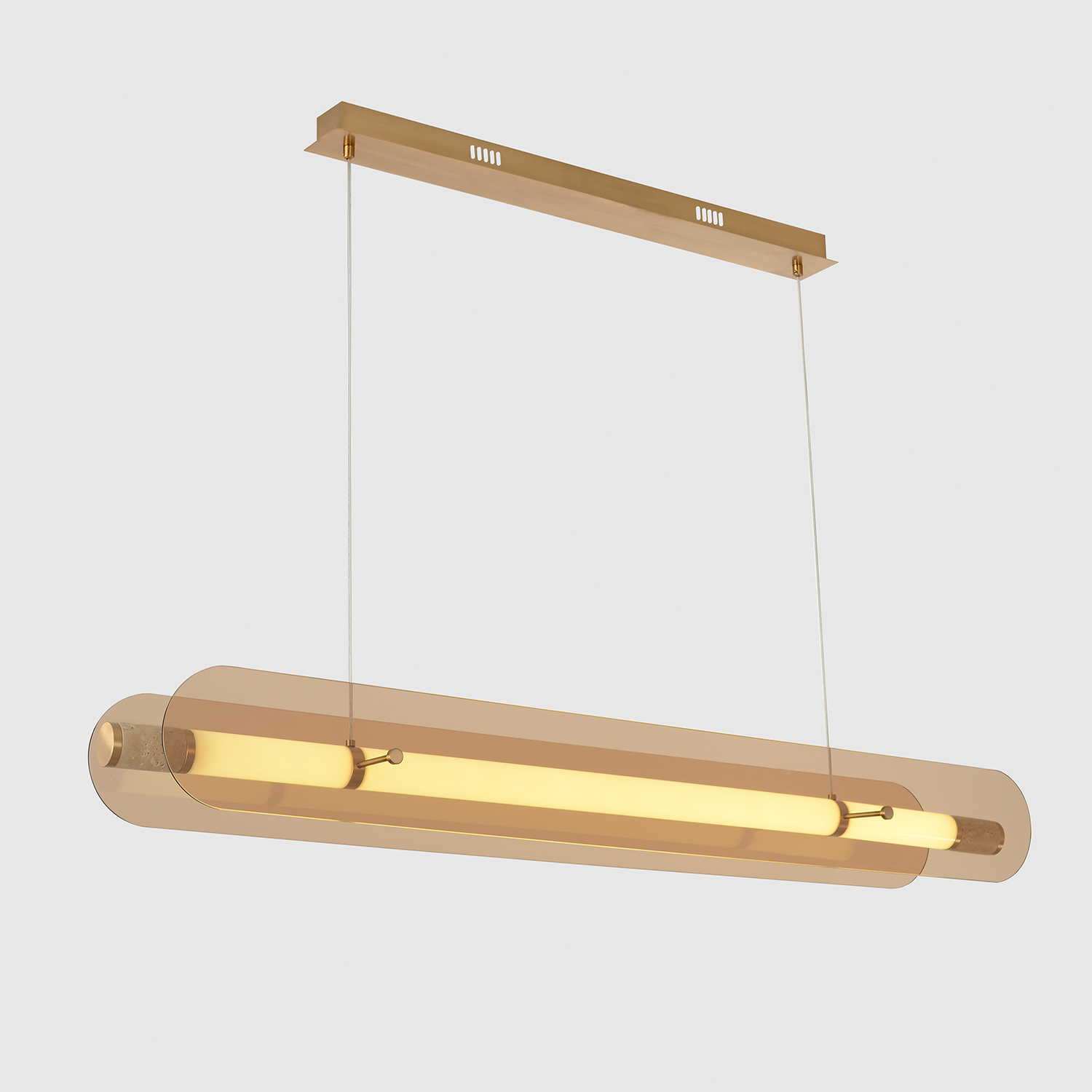 Светильник подвесной Crystal Lux Amarillo AMARILLO SP70W LED BRASS