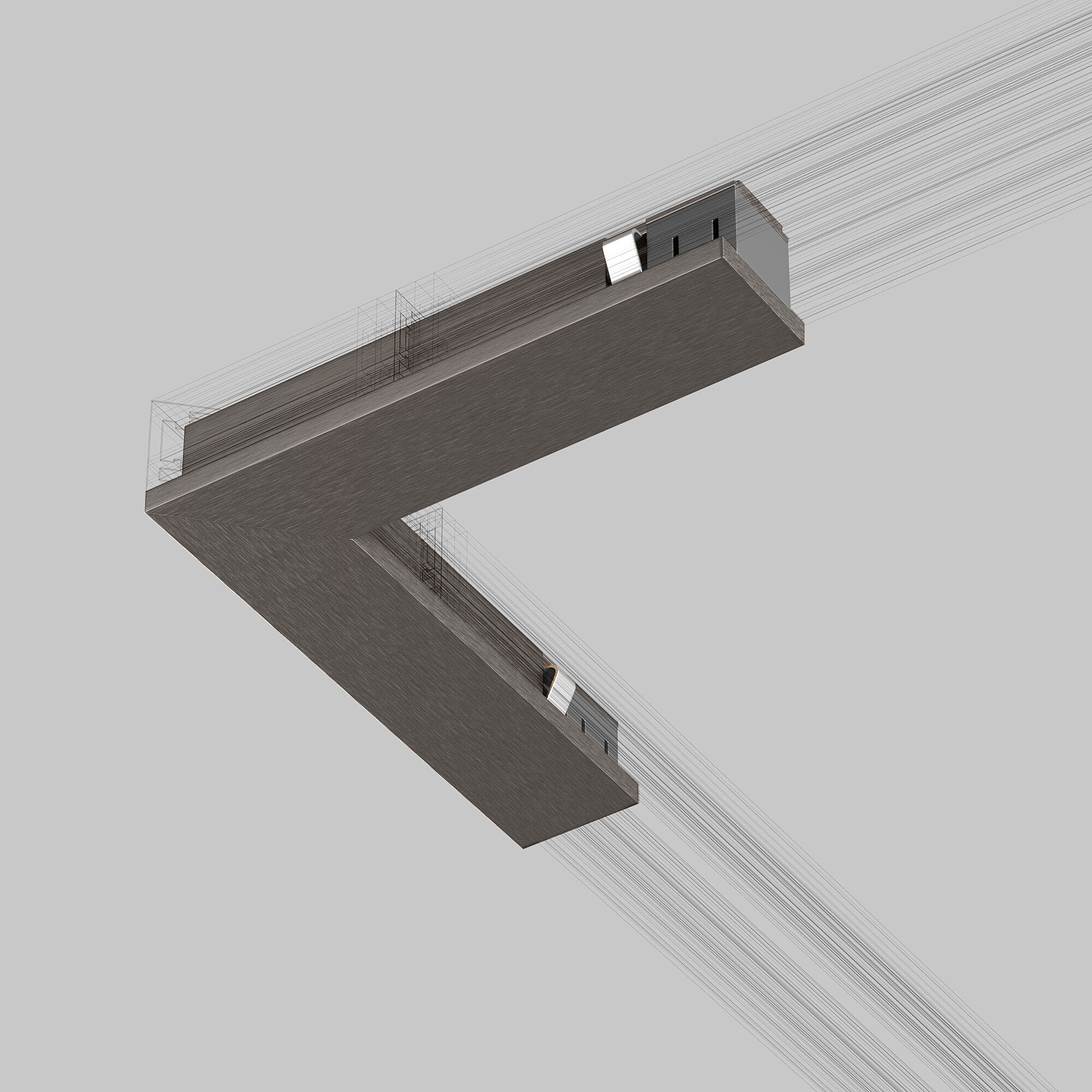 Коннектор для шинопровода Elektrostandard Line Magnetic Titan Line Угл