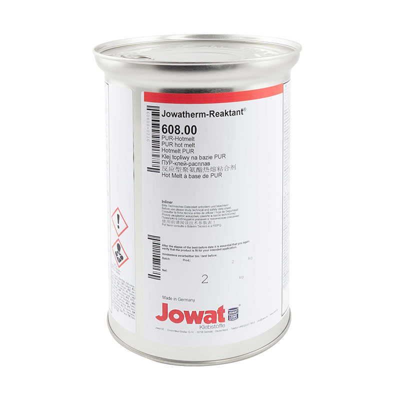 JOWATHERM-REAKTANT Клей-расплав 608.00, ПУР, 100-120°C, желто-опаковый, 2 кг (608.00-DE-2)