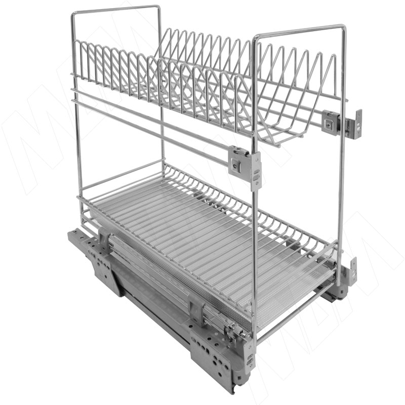 ROUND Двухуровневый посудосушитель с боковым нижн. креплением, направляющие Nova Pro (EGTGMSL30PP)
