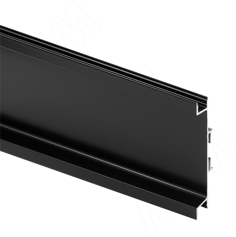   МДМ-Комплект GOLIGHT Универсальная профиль-ручка для среднего ящика, под светодиодную ленту, черный матовый (краска RAL9005), L-4100мм (GL3.3565.4100.BLM PR)